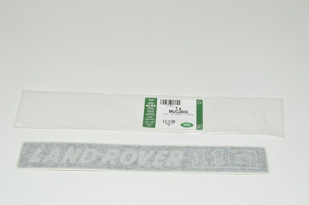 MUC2003 - tape logo ""landrover 110""  by Land RoverBody Part Land Rover Range Rover 