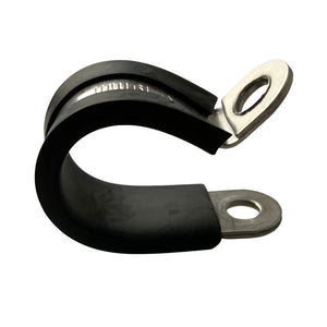 P-clip 4mm - P-clip rubber lined 4 mm