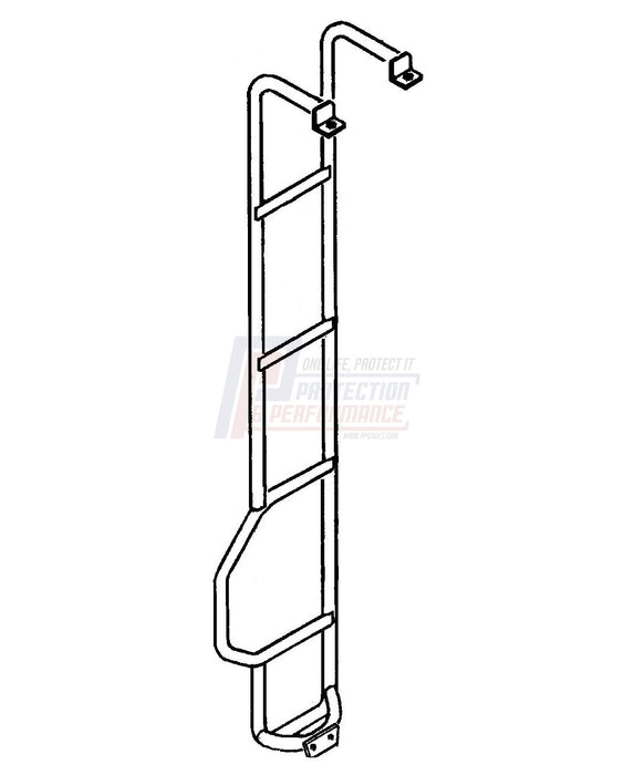 PPLR052 - Rear Access Ladder  by Terrafirma Land Rover Range Rover 