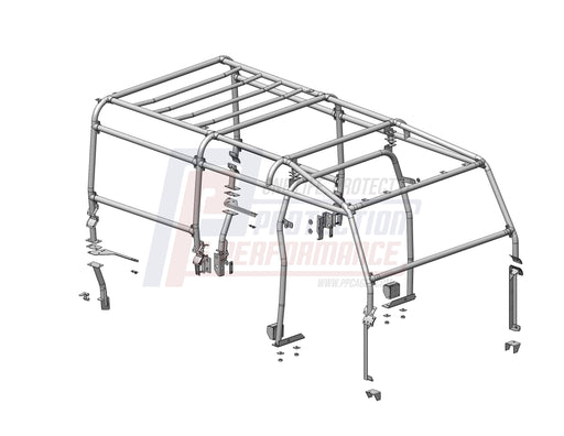PPLR172 - Full External Roll Cage - 8 Point  by TerrafirmaBody Part Land Rover Range Rover 