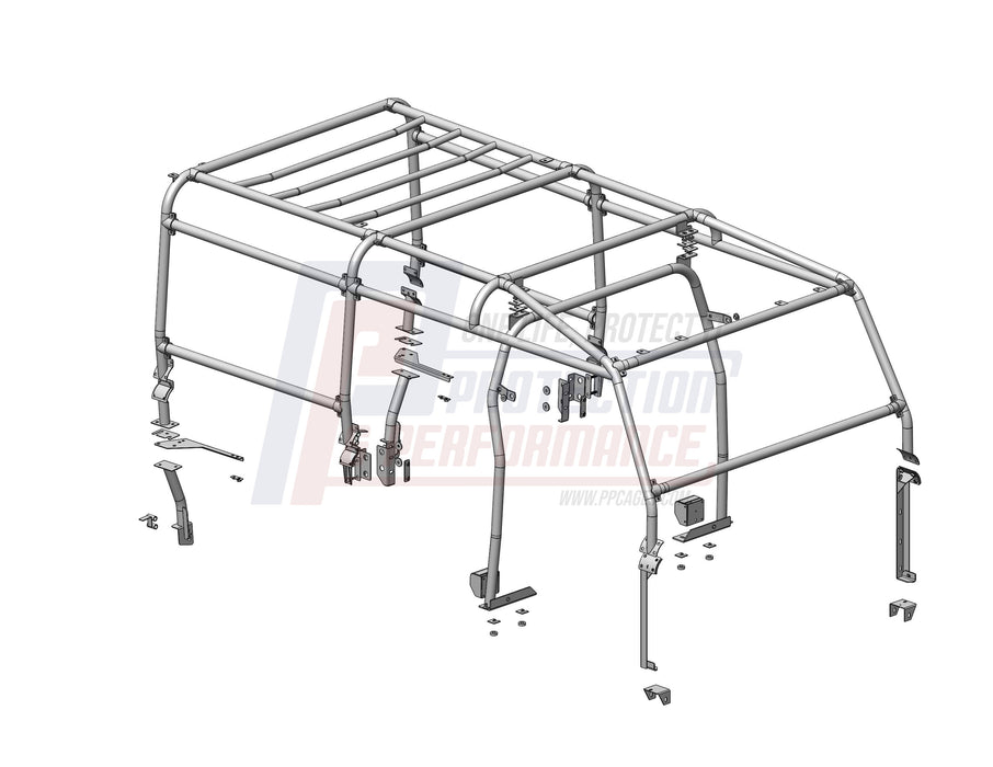 PPLR172 - Full External Roll Cage - 8 Point  by TerrafirmaBody Part Land Rover Range Rover 
