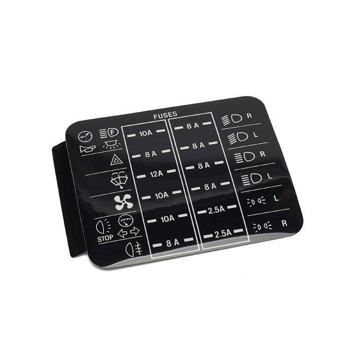 PRC3389 - Fusebox Label Electrical Part Land Rover Range Rover Defender