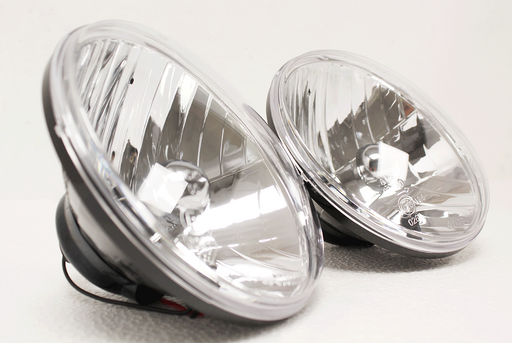 PRC7994C - Headlamp assembly crystal halogen LHD - pair w/o bulb  by AftermarketElectrical Part Land Rover Range Rover Defender, Range Rover, Series