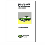 RTC9846CH - Parts catalogue Range Rover Classic (1970-1985)