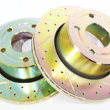 SDB000380CDG - BRAKE DISC - FRONT - CROSS DRILL GROOVED