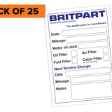 SERVICESTICKERPK - Service Kit Sticker x 25