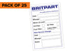 SERVICESTICKERPK - Service Kit Sticker x 25 Accessory Land Rover Range Rover 
