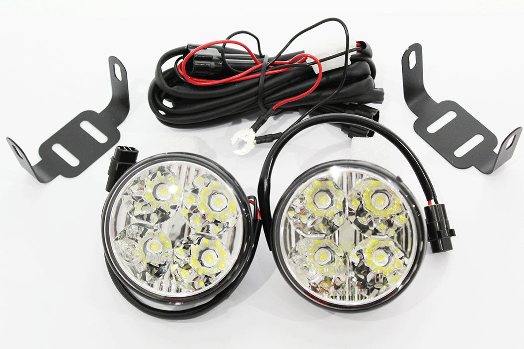 TF056L - Ip67 LED Lights - 70mm Round 4W Pair  by Terrafirma Land Rover Range Rover 