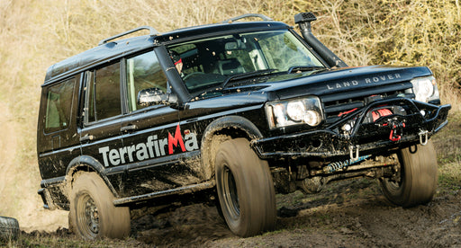 TF2045 - Black TF Decal with Red M Logo  by Terrafirma Land Rover Range Rover 