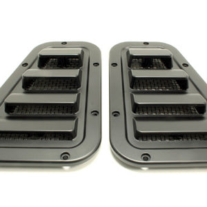 TF272 - Intake set Satin Black with Stainless Steel mesh (pair)