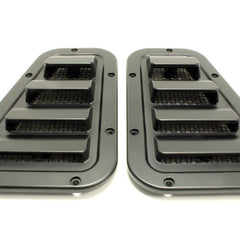 TF272 - Intake set Satin Black with Stainless Steel mesh (pair)