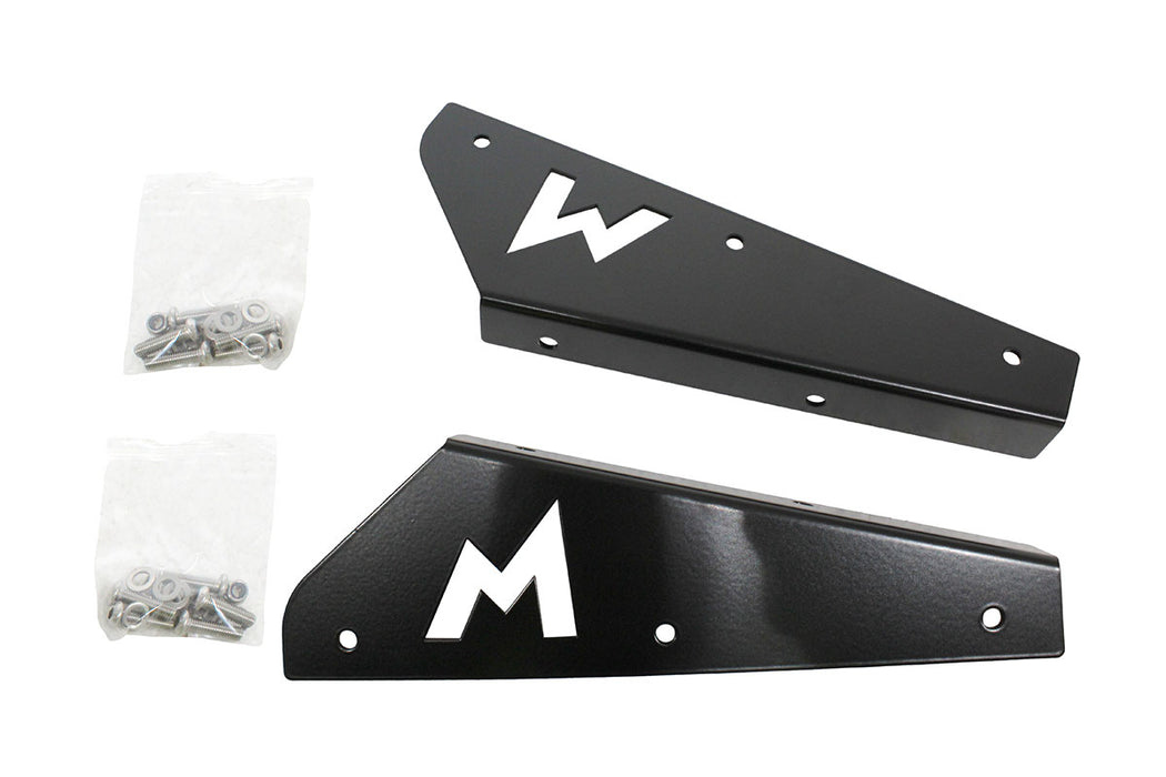 TF3010B - Front M Flap Brkts - Black - Pair - Defender  by Terrafirma Land Rover Range Rover 