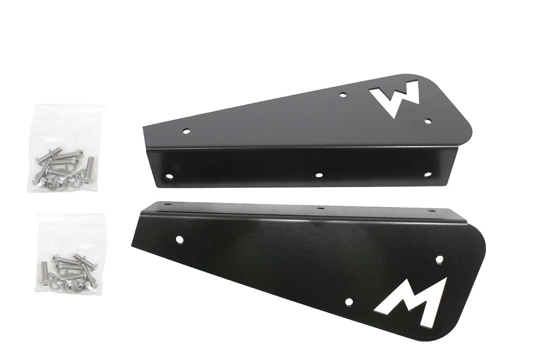 TF3011B - "REAR M FLAP BRKTS - BLACK - PAIR - 90		"  by TERRAFIRMA Land Rover Range Rover 