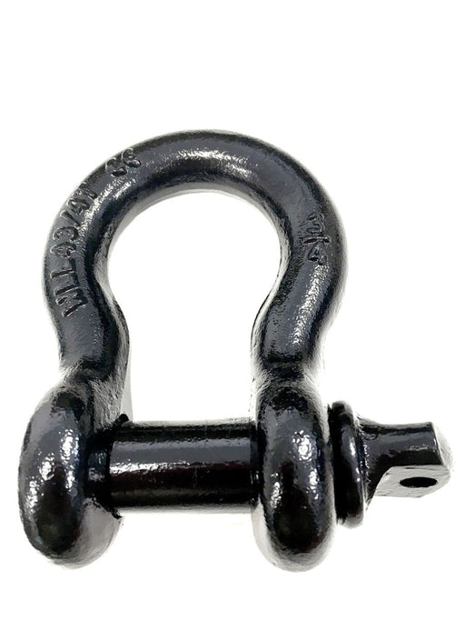 TF3304 - Bow Shackle – 4.75t – 22mm Pin – Black Safety or Security Part Land Rover Range Rover 