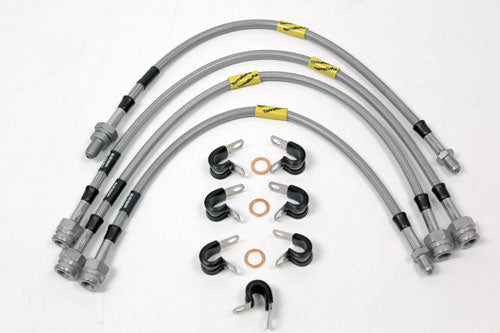 TF644GD - braided brake line kit stainless steel +2" 4 lines OEM Goodridge Brake Part Land Rover Range Rover Defender
