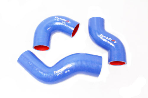 TF722 - Intercooler Hose Kit – Silicone Blue – TD5  by TerrafirmaEngine Part Land Rover Range Rover Defender