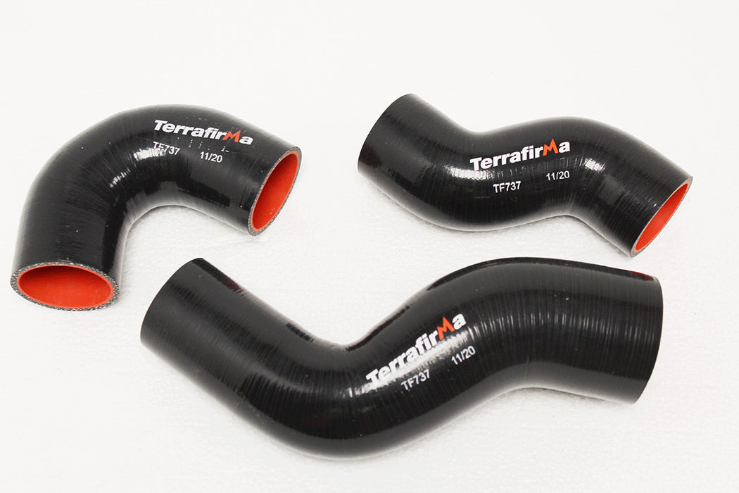 TF737 - Terrafirma silicone intercooler hose kit black 90/110/130 TD5 Engine Part Land Rover Range Rover Defender