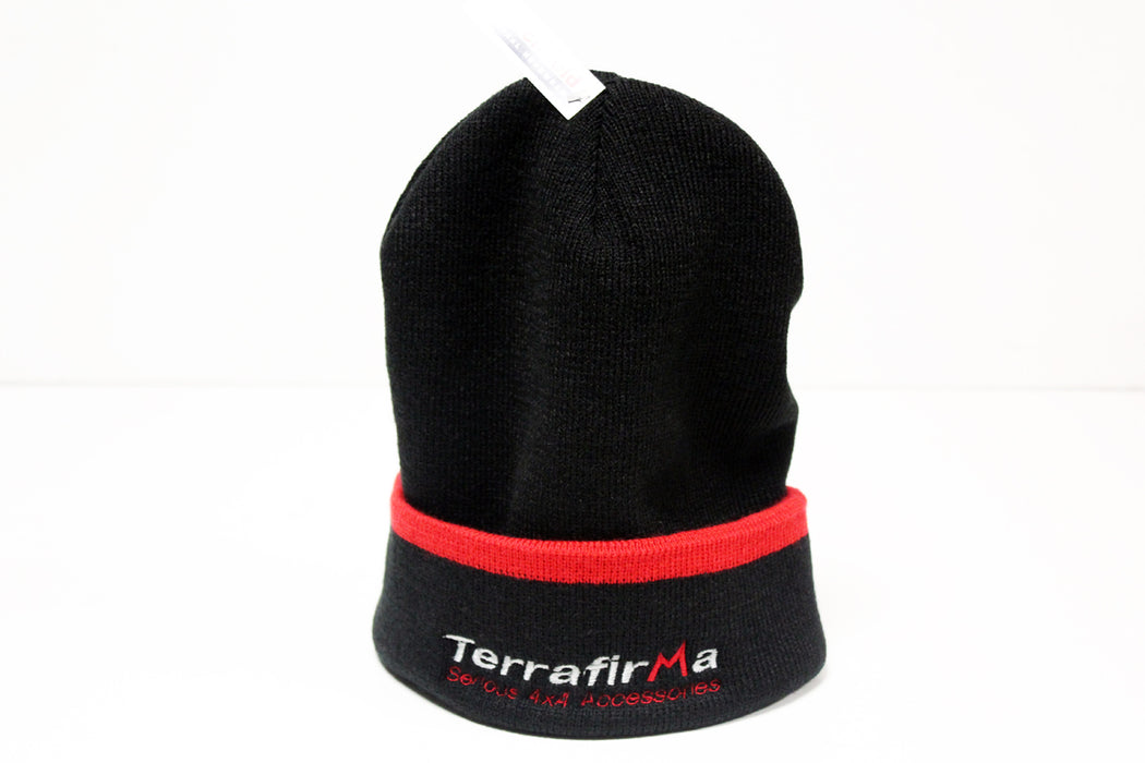 TF789 - Beanie Hat Black Red  by Terrafirma Land Rover Range Rover 