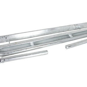 TF801GAL - Terrafirma galvanised rock sliders with tree bars Defender 90
