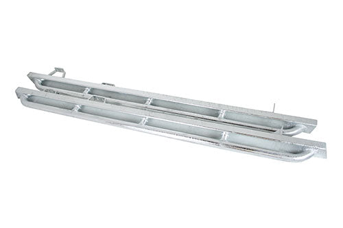 TF810GAL - Rock Sliders – Galvanised – With Tree Bars – 110" Body Part Land Rover Range Rover Defender