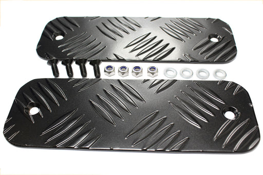 TF8203 - Bumper Tread Plate - Black - All Defender  by Terrafirma Land Rover Range Rover 