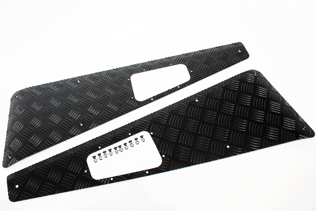 TF8232 - WING TOPS-CHEQ PLATE - BLACK - 07 ON  by Terrafirma Land Rover Range Rover 