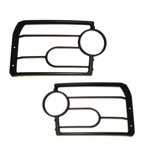 VUB501200 - Lamp Guards – Black – Front  by AftermarketAccessory Land Rover Range Rover Discovery