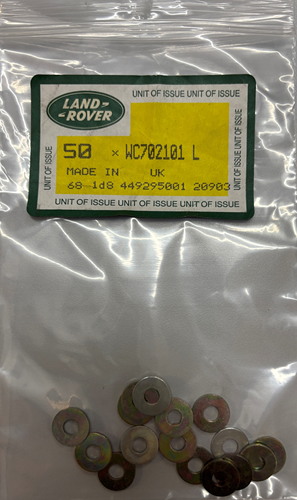 WC702101L - Washer  by LAND ROVERAccessory Land Rover Range Rover Defender, Discovery