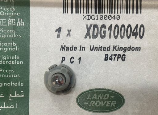 XDG100040 - Bulb Holder  by Land RoverElectrical Part Land Rover Range Rover Freelander 1