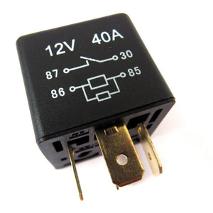 YWB10012 - Relay black 2A 4 pin GENUINE LR