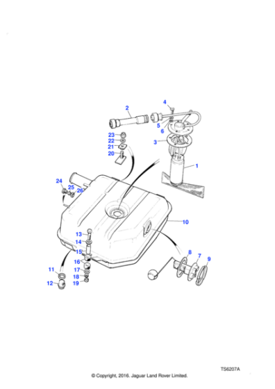 NRC4759 - Retainer fuel tank Fuel System Part Land Rover Range Rover Range Rover