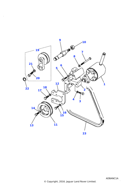ETC4153 - Pulley & Arm  by Land RoverEngine Part Land Rover Range Rover 