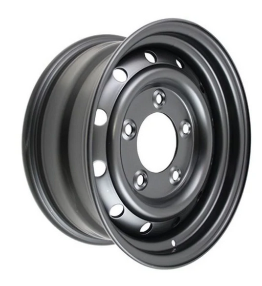 ANR4583PM - Steel Road Wheel - 6.5 x 16 Tubeless Wolf Style  by TerrafirmaWheel System Part Land Rover Range Rover Defender, Discovery, Range Rover, Series