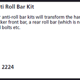 BA 2224 - Anti-Roll Bar Kit – Complete