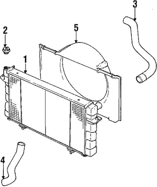 ESR1027 - Radiator Cowl Cooling or Heating Part Land Rover Range Rover 