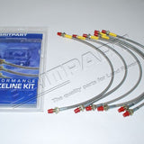 DA240640S - Remleidingset RRC metrisch +40mm RVS gevlochten