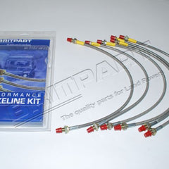 DA240640S - Brake hose kit RRC metric +40mm stainless steel braided