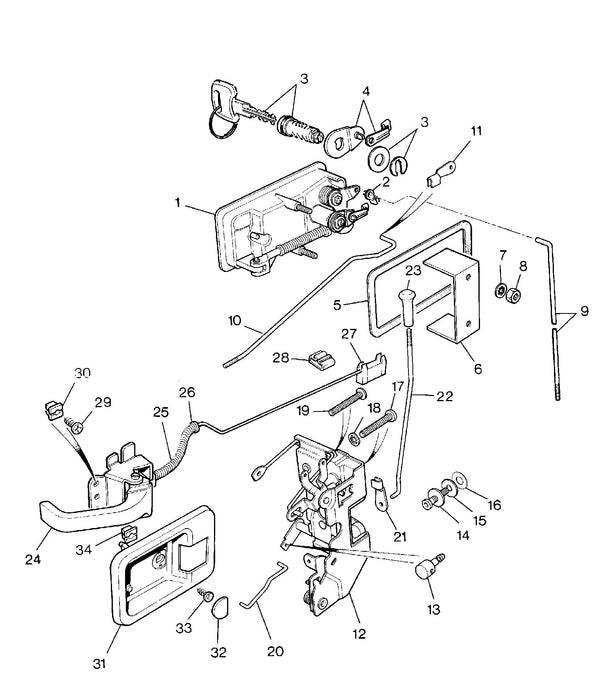 MUC1281 - Control handle Interior Accessory Land Rover Range Rover Range Rover