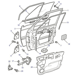 ASR1739 - Door – Front – LH Body Part Land Rover Range Rover Range Rover